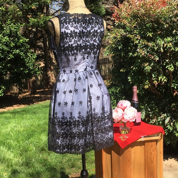 blue w/ black detail dress broken zipper - Picture 5 of 8